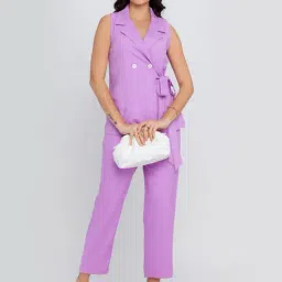 Zink London Purple Notched Lapel Jacket image 4