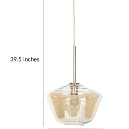 Home4U Ray Gold Metal Hanging Lamp image 5