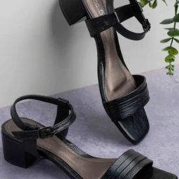 Inc.5 Women's Black Ankle Strap Sandals-picture-41