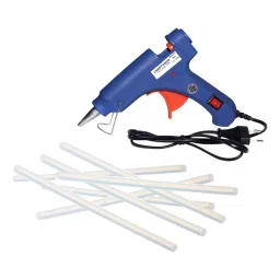 CRAFTYGUN 20 W Standard Temperature Glue Gun with 7 Sticks ON OFF Switch & Indicator 7 mm Stick Diameter Blue, BLMINI-20WWT-7-ST-picture-16