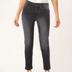 Flying Machine Women Charcoal Grey Veronica Skinny Fit Mid-Rise Stretchable Jeans-picture-38