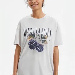 LULU & SKY Women Typography Printed Pure Cotton 1 T-shirt-picture-37