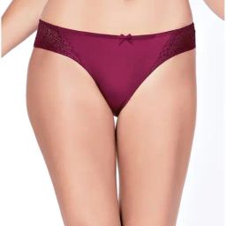 Enamor Maroon Lace Bikini Panty-picture-5