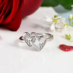 Studio Voylla 925 Sterling Silver Rhodium-Plated Adjustable Finger Ring-picture-17