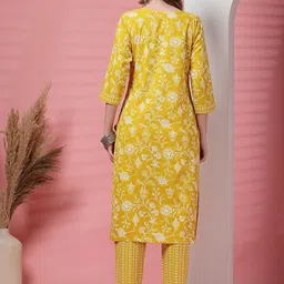 Tzelynn Women Pure Cotton Prineted Tunic With Pants image 5