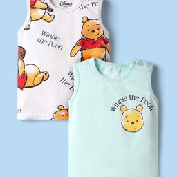 Babyoye Disney Single Jersey Knit Half Sleeves Vests With Winnie The Pooh Graphics Pack of 2 - Multicolor-picture-18