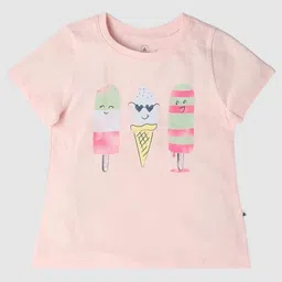 GAP Girls Graphic Printed Round Neck Relaxed Fit Pure Cotton T-Shirt-image-15