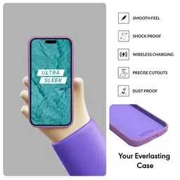 SPRIG Solid Printed iPhone 15 Back Case Mobile Accessories image 2