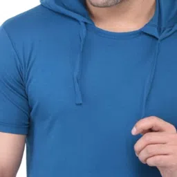 BI FASHION Men Hooded Pockets T-shirt image 3