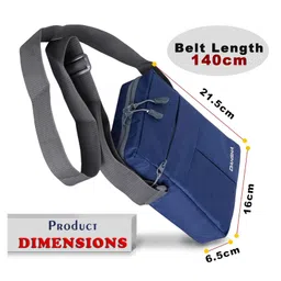 storite DAHSHA Nylon Padded, Small Sling Cross Travel Messenger Bag, With Multi Pocket Zip Closure, Trendy, Stylish bag image 2