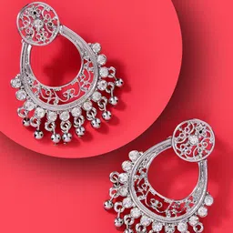 Kalakrith Milano Geometric Drop Earrings-image-86