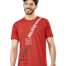BE POSITIVE Men Typography Printed Round Neck T-shirt-picture-22