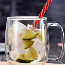 TASKHOUSE Transparent Glass Dishwasher Safe Mug with Lid image 4