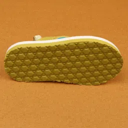 Cute Walk by Babyhug Flip Flop With Tropical Theme Print - White & Green image 5