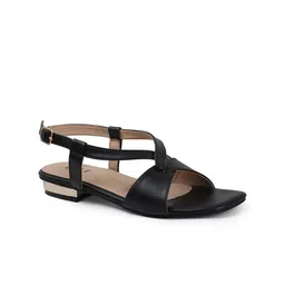 ELLE Women Open Toe Flats with Buckles image 2