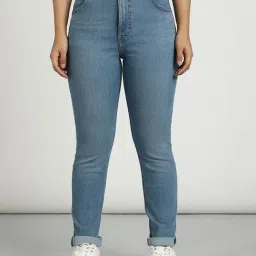 Lee Blue Skinny Fit High Rise Jeans-image-75