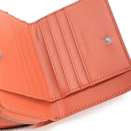 CALVIN KLEIN Red Zip Around Wallet image 5