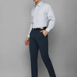 Luxure By Louis Philippe White Cotton Regular Fit Texture Shirt image 5