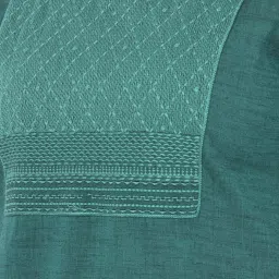Span Emrald Green Straight Kurta image 5
