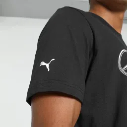 Puma Black Cotton Regular Fit Printed T-Shirt image 5