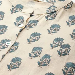 READIPRINT FASHIONS Beige Cotton Printed A Line Kurta image 5