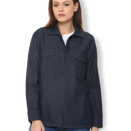 Van Heusen Blue Cotton Jacket-image-54