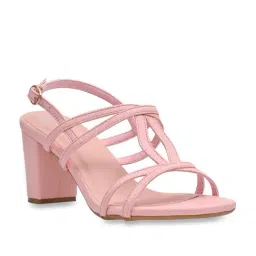 Jove Women's Pink Back Strap Sandals-picture-18