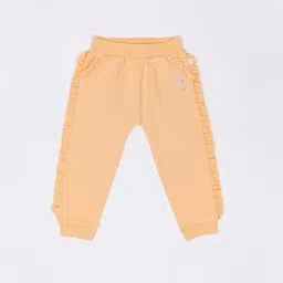 H by Hamleys Infants Girls Orange Solid Joggers-picture-24