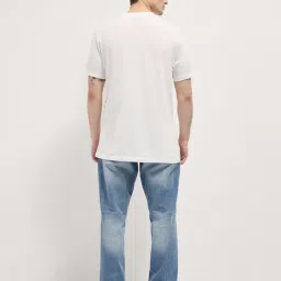 The Bear House Blue Cotton Relaxed Fit Distressed Jeans image 2