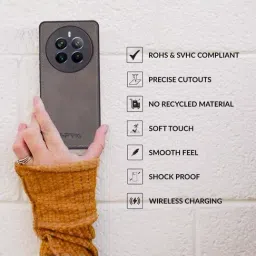 Sprig Back Cover for REALME 12 PRO PLUS (Grey) image 4