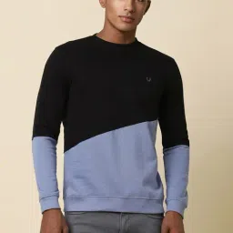allen solly Men Blue Crew Neck Full Sleeves Casual Sweatshirt-picture-15