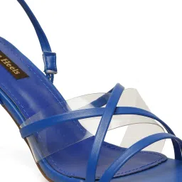 Flat N Heels Women's Blue Sling Back Sandals image 5