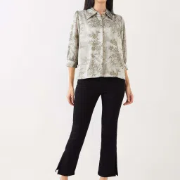 Spykar Silver Grey Regular Fit Printed Shirt image 5