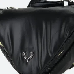 Allen Solly Black Solid Medium Sling Handbag image 5