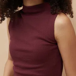 Ginger By Lifestyle Wine Regular Fit Top image 5