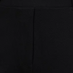 FITHUB Black Slim Fit High Rise Trousers image 5