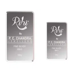 Rihi by P.C. Chandra Jewellers 999 Silver Bar Cum Coin (120 Grams)-image-28