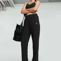 Puma Black Mid Rise Track Pants image 5