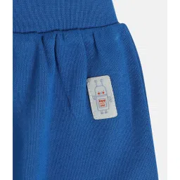 MINIKLUB Boys White & Royal Blue Printed Pants (Pack Of 2) image 5