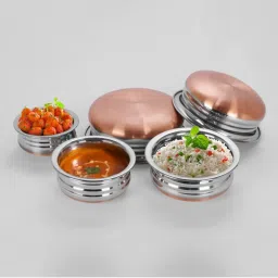 Sumeet Elegant Design Silver Stainless Steel Cookware Set image 5