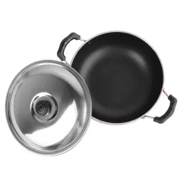 Sumeet Granite Finish NonStick Red Aluminium Round Shape Grill Pan 1.9L image 5