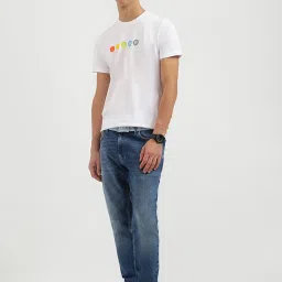 United Colors Of Benetton White Regular Fit Printed T-Shirt image 5