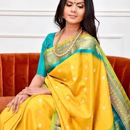 Mitera Woven Design Zari Saree image 5