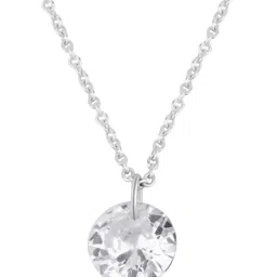 Accessorize London Women's 925 Sterling Silver Cubic Zirconia Pendant Necklace image 5