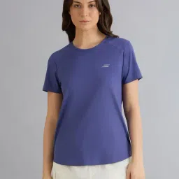 Skechers Purple Regular Fit Sports T-Shirt-picture-28