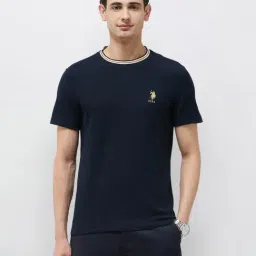 U.S. Polo Assn. Blue Cotton Regular Fit T-Shirt-picture-15
