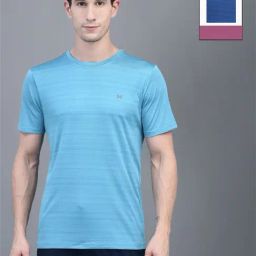 Force NXT Turquoise & Olive Regular Fit Sports T-Shirt - Pack Of 2-picture-32