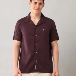 U.S. Polo Assn. Denim Co. Maroon Relaxed Fit Shirt-picture-31