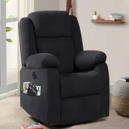 Sleepyhead RX7 Iceland Grey Wood 1 Seater Motorized Recliner Sofa image 2