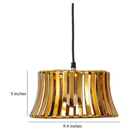 Home4U Shana Transparent Stainless Steel Hanging Lamp image 5